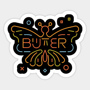 Butterfly game controller Sticker